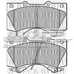 BBP2249 Borg&beck sapatas do freio dianteiras de disco