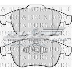 BBP2057 Borg&beck sapatas do freio dianteiras de disco