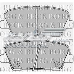 BBP2238 Borg&beck sapatas do freio traseiras de disco