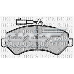 BBP2020 Borg&beck sapatas do freio dianteiras de disco