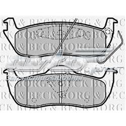 BBP2039 Borg&beck sapatas do freio traseiras de disco
