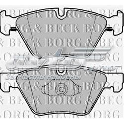 BBP2224 Borg&beck sapatas do freio dianteiras de disco