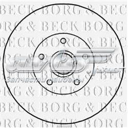 BBD5838S Borg&beck disco do freio traseiro