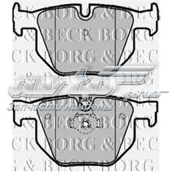 BBP1961 Borg&beck колодки тормозные задние дисковые