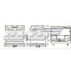 Аккумулятор автомобильный Exide CA530 цена, от 87.37 USD