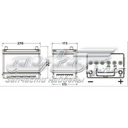 CB704 Exide bateria recarregável (pilha)