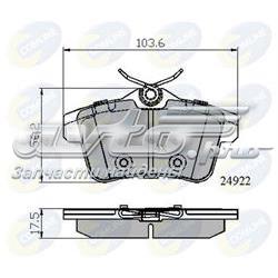 Колодки дисковые  Comline CBP02045 цена, от 22.78 USD