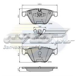 Передние тормозные колодки CBP02011 Comline