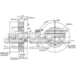 Polia de cambota PU215 Japan Parts