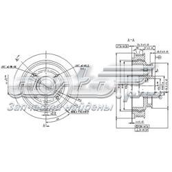 Шкив коленвала ST1340874031 SAT