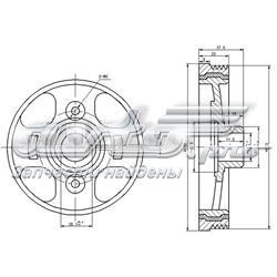 Шкив коленвала ST1347023010 SAT