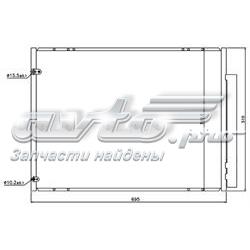 Радиатор кондиционера STLX46394A0 SAT