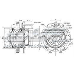 Ступица передняя ST40202EJ70B SAT