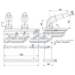 Радиатор печки 2714031U10 Nissan