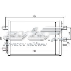 Радиатор кондиционера fiat albea
