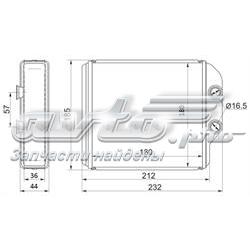 Радиатор печки STTY453950 SAT