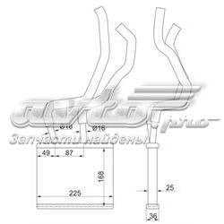 Радиатор печки STNY113950 SAT