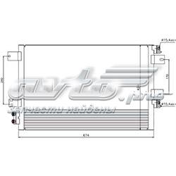 Радиатор кондиционера STCR573940 SAT