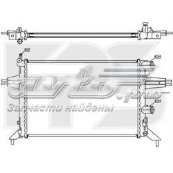 52A301 FPS radiador de esfriamento de motor