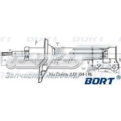 Амортизатор задний левый G22048044L Bort