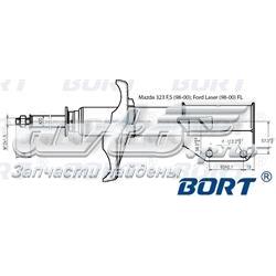 Амортизатор передний правый G22050016L Bort