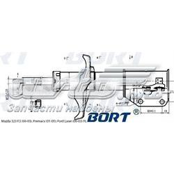 Амортизатор передний левый G22050018L Bort