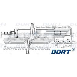 G22250006L Bort amortecedor dianteiro esquerdo