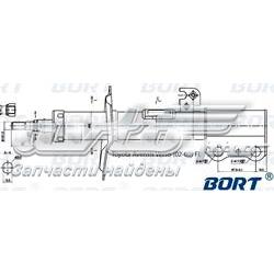 Амортизатор передний левый G22250168L Bort