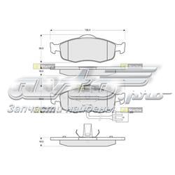 BDS105 Starline колодки тормозные передние дисковые