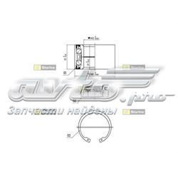 LO00962 Starline rolamento externo de cubo dianteiro/traseiro