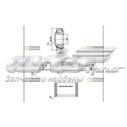 Rolamento de cubo traseiro Ford Fiesta GFJ