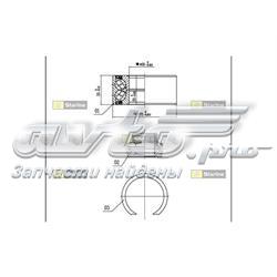 LO01438 Starline rolamento de cubo dianteiro