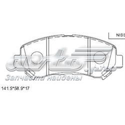 KD1744 Asimco Колодки передние