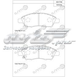 KD1746 Asimco sapatas do freio dianteiras de disco