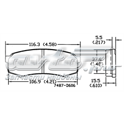 Купить 16606 Power Stop Колодки тормозные задние, дисковые