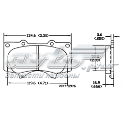 Передние тормозные колодки 16976 Power Stop