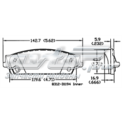 Купить 161194 Power Stop Колодки тормозные задние, дисковые