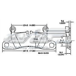 161453 Power Stop Колодки тормозные дисковые комплект