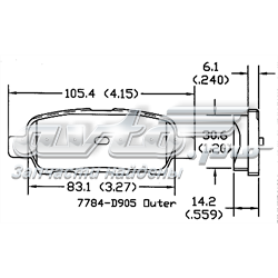 Колодки дисковые  Power Stop 16905 цена, от 18.32 USD