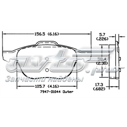 Колодки Power Stop 161044 цена, от 19.42 USD