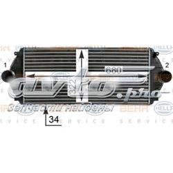 8ML376700541 HELLA radiador de intercooler