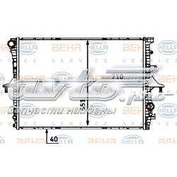 8MK376718784 HELLA radiador de esfriamento de motor