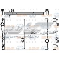 8MK376753001 HELLA radiador de esfriamento de motor