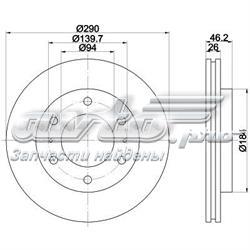 8DD355118631 HELLA disco do freio dianteiro