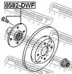 Cubo dianteiro 0582DWF Febest