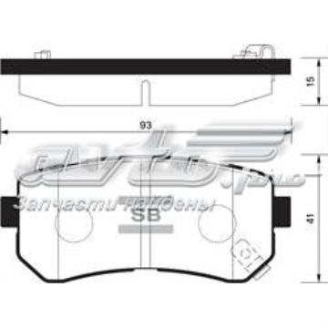 Колодки тормозные sangsin sp1187