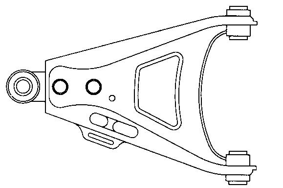 7700783457 Renault (RVI) braço oscilante inferior esquerdo de suspensão dianteira