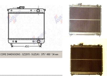 ADK89819 Blue Print radiador de esfriamento de motor
