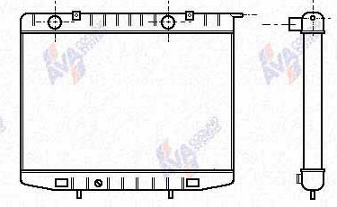 1300157 Opel radiador de esfriamento de motor