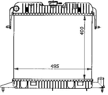 Radiador de esfriamento de motor 5525081 Polcar